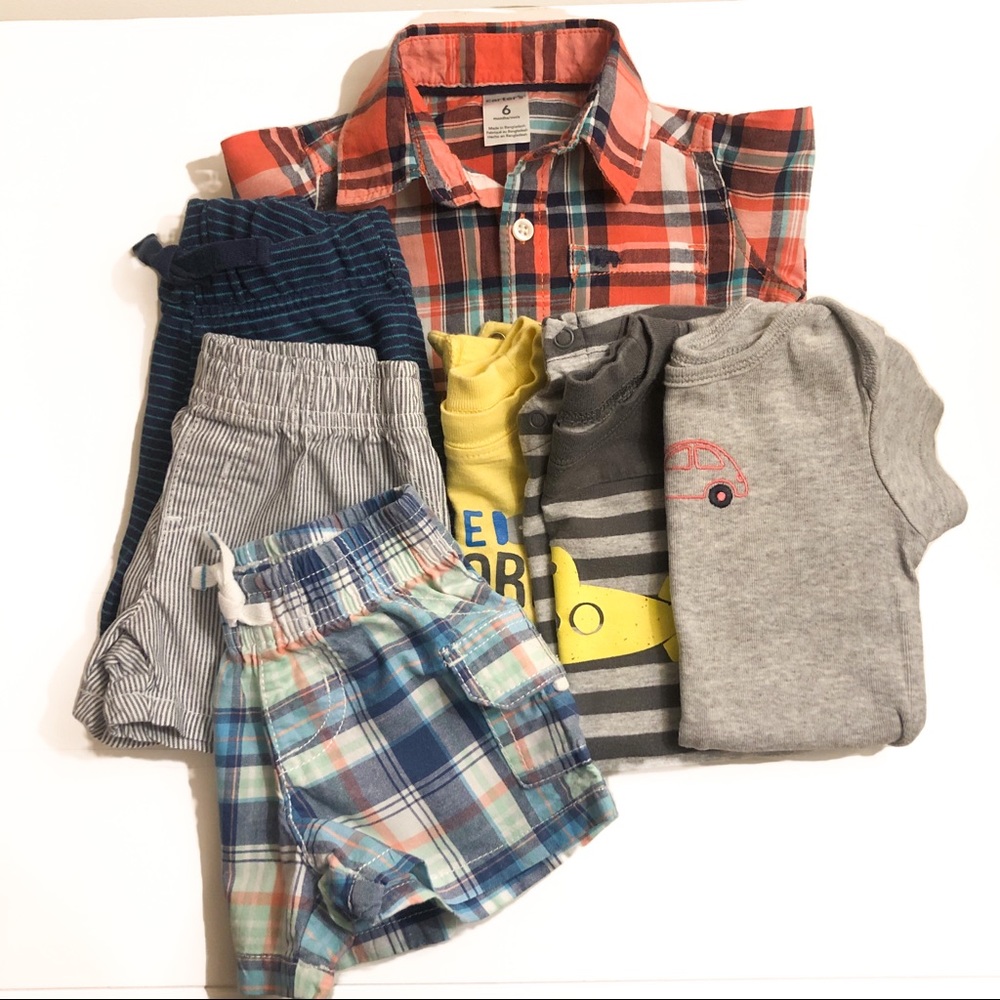 Carters boys 7pc set 6 months shorts